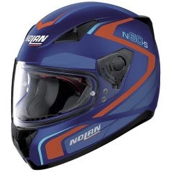 Casque De Moto Intégral Nolan N60.5 PRATIQUE 022 Flat Cayman Blue