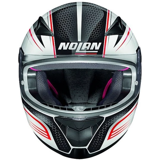 Casque De Moto Intégral Nolan N60.5 Rapid 044 Blanc Brillant – Image 2