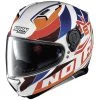 Casque De Moto Intégral Nolan N87 PLEIN AIR N-Com 049 Métal Blanc