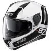 Casque De Moto Intégral Nolan N87 PLUS DISTINCTIVE N-Com 022 White Metal