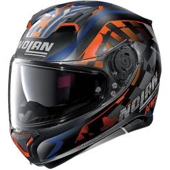 Casque De Moto Intégral Nolan N87 VENATOR N-Com 091 Matt Black Blue