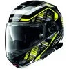 Casque De Moto Modulaire Approbation P/J Nolan N100.5 Plus STARBOARD N-Com 046 Glossy Yellow