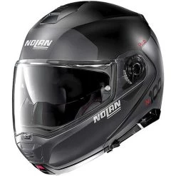 Casque De Moto Modulaire Approuvé P / J Nolan N100.5 Plus DISTINCTIVE N-Com 021 Matt Black