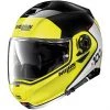 Casque De Moto Modulaire Approuvé P / J Nolan N100.5 Plus DISTINCTIVE N-Com 028 Glossy Black Yellow