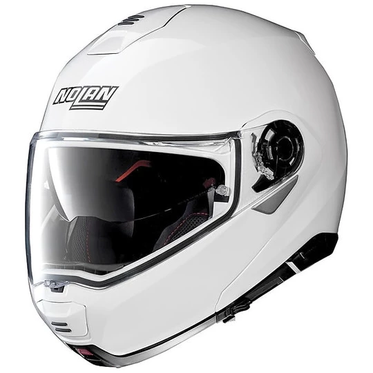 Casque De Moto Modulaire Nolan N100.5 Classic N-Com Blanc 005