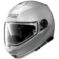Casque De Moto Modulaire Nolan N100.5 Classic N-Com Platinum Silver 01