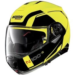 Casque De Moto Modulaire Nolan N100.5 Cohérence N-Com 026 Led Jaune