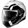 Casque De Moto Modulaire Nolan N100.5 Consistency N-Com 019 White Metal