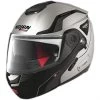 Casque De Moto Modulaire Nolan N90.2 Straton N-COM Silver Black Metal