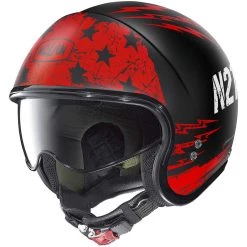 Casque Jet Nolan N21 JETFIRE 093 Matt Black Red