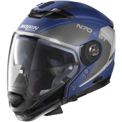 Casque Moto Crossover Nolan N70.2 GT LAKOTA N-Com 040 Imperator Matt Blue