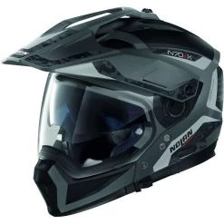 Casque Moto Crossover Nolan N70.2 X TORPEDO N-Com 041 Lava Grey Opaco