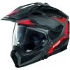 Casque Moto Crossover Nolan N70.2 X TORPEDO N-Com 042 Rouge Lava Gris Mat
