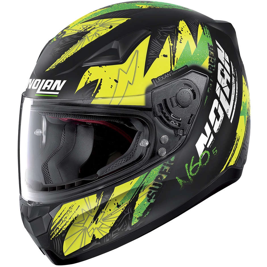 Casque Moto Intégral Nolan N60.5 BOUNTY 079 Matt Black Yellow