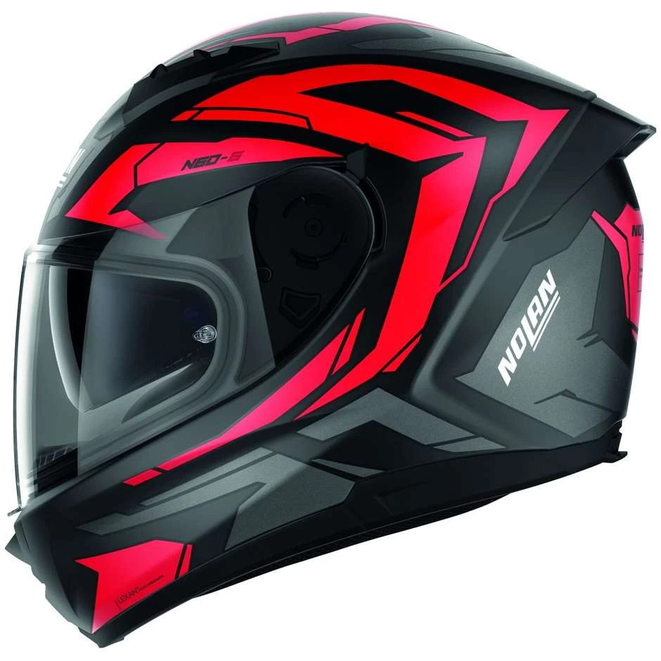 Casque Moto Intégral Nolan N60.6 ANCHOR 022 Rouge Mat – Image 3