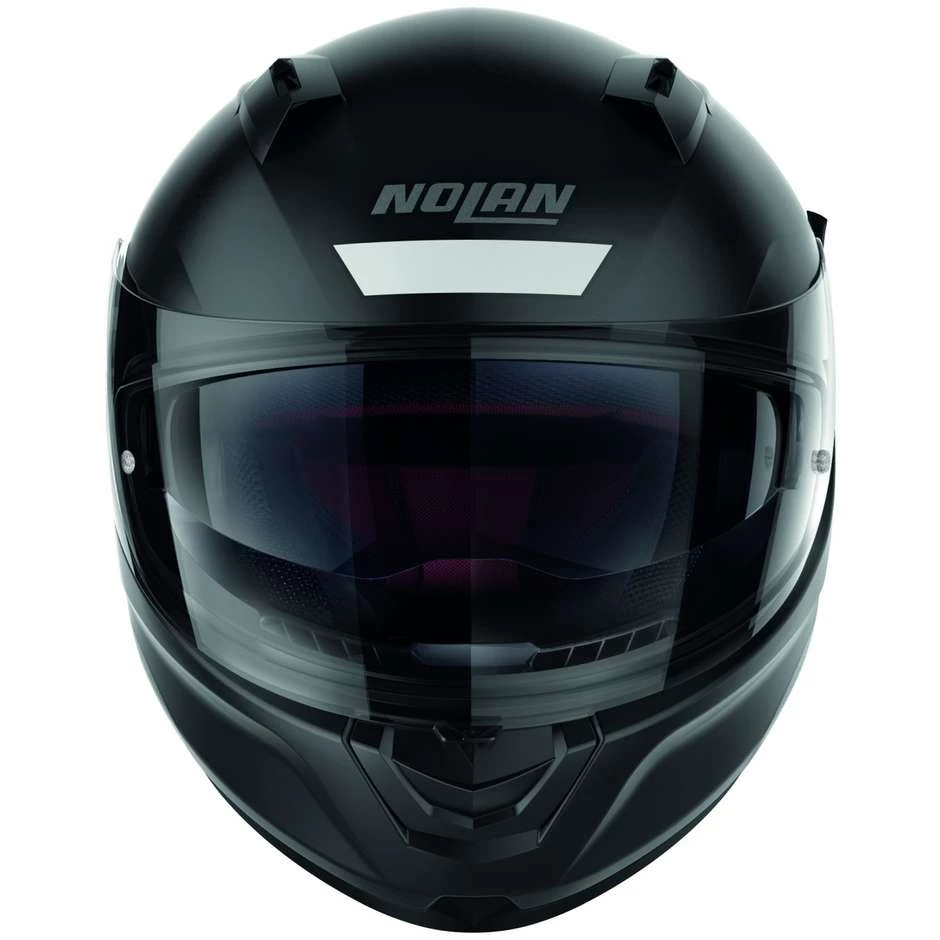 Casque Moto Intégral Nolan N60.6 STAPLE 040 Noir Mat Blanc – Image 2