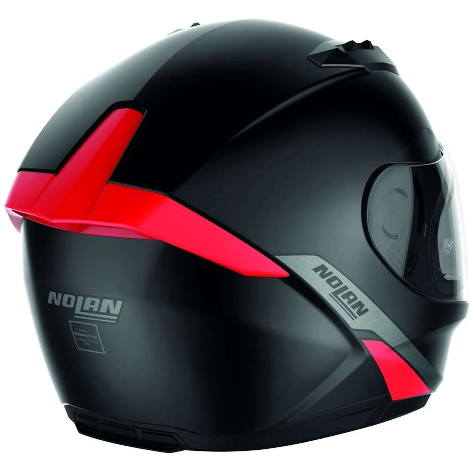 Casque Moto Intégral Nolan N60.6 STAPLE 041 Rouge Mat – Image 4