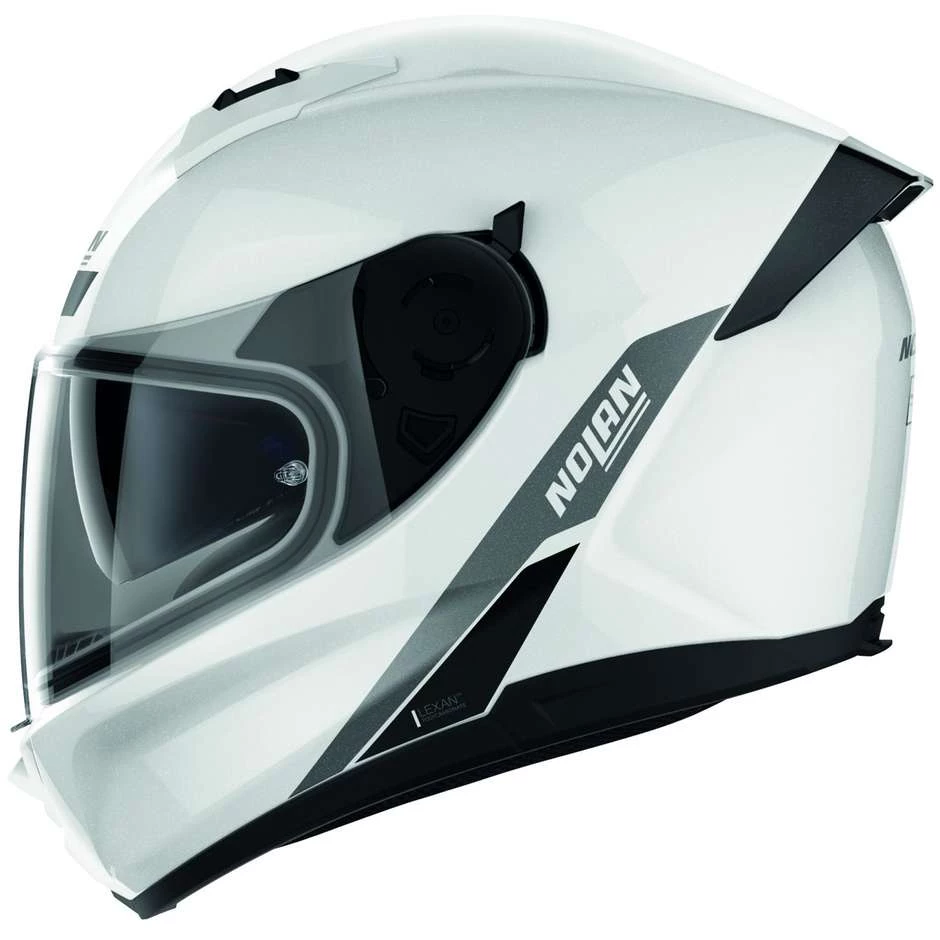 Casque Moto Intégral Nolan N60.6 STAPLE 043 Blanc Brillant – Image 3