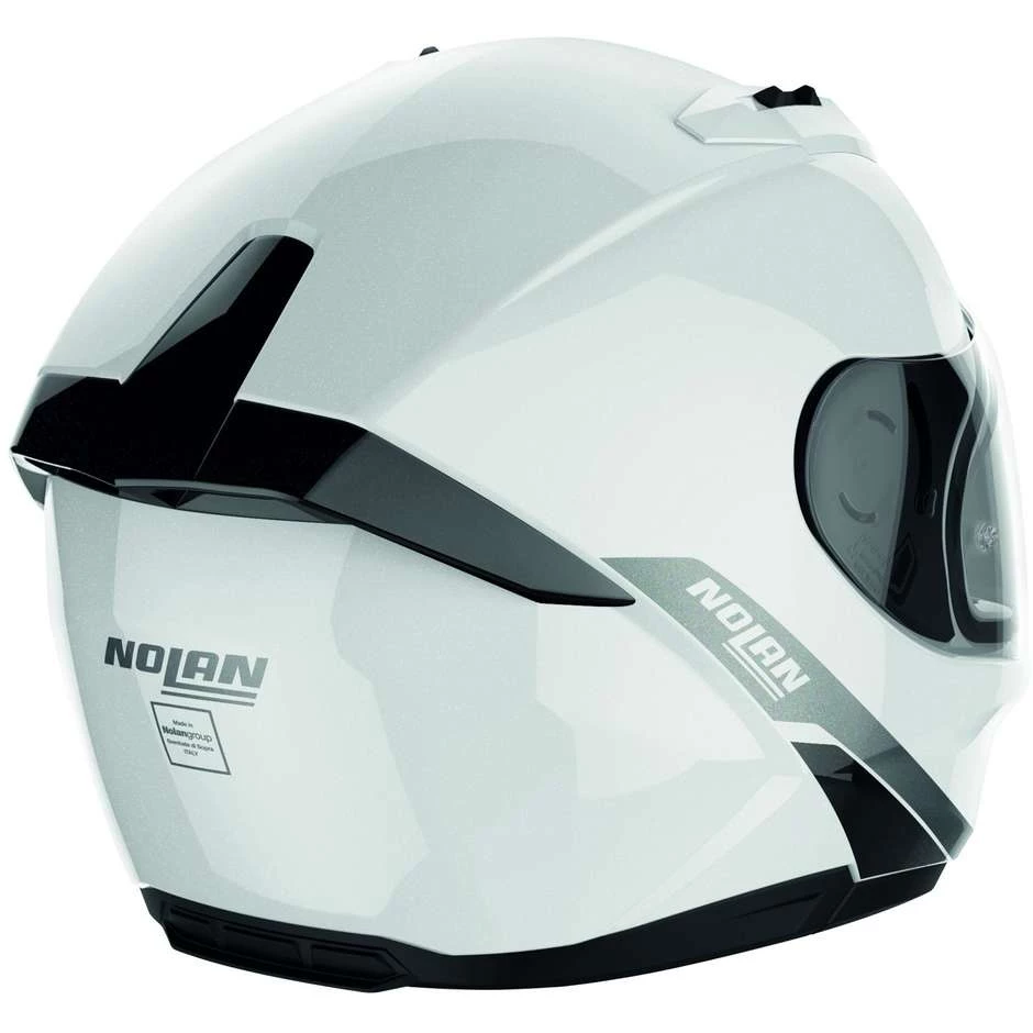 Casque Moto Intégral Nolan N60.6 STAPLE 043 Blanc Brillant – Image 4