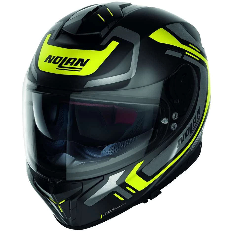 Casque Moto Intégral Nolan N80.8 ALLY N-Com 040 Jaune Mat