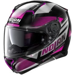 Casque Moto Intégral Nolan N87 JOLT N-Com 103 Black Metal Rose