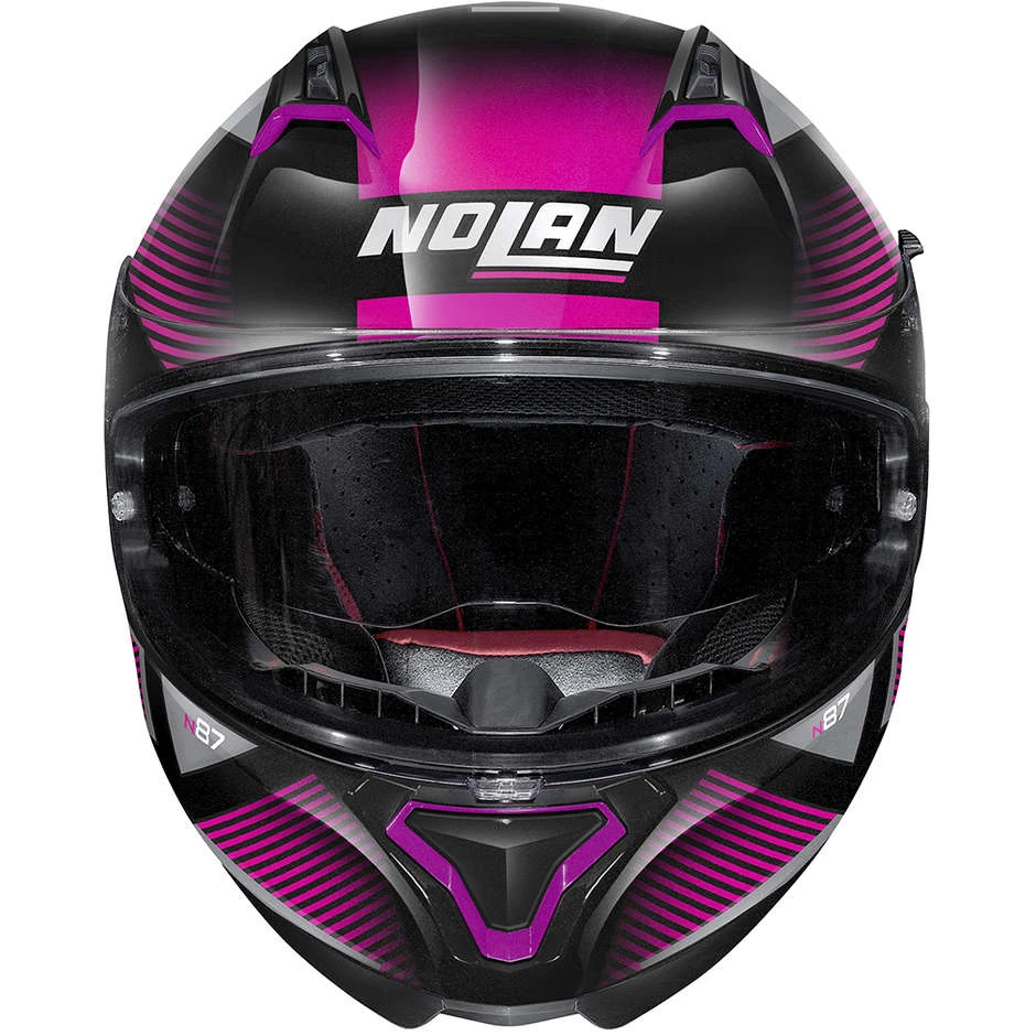 Casque Moto Intégral Nolan N87 JOLT N-Com 103 Black Metal Rose – Image 3