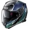 Casque Moto Intégral Nolan N87 SIOUX N-Com 107 Noir Mat Vert Bleu