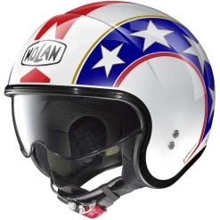 Casque Moto Jet Nolan N21 OLD GLORY 090 White Metal