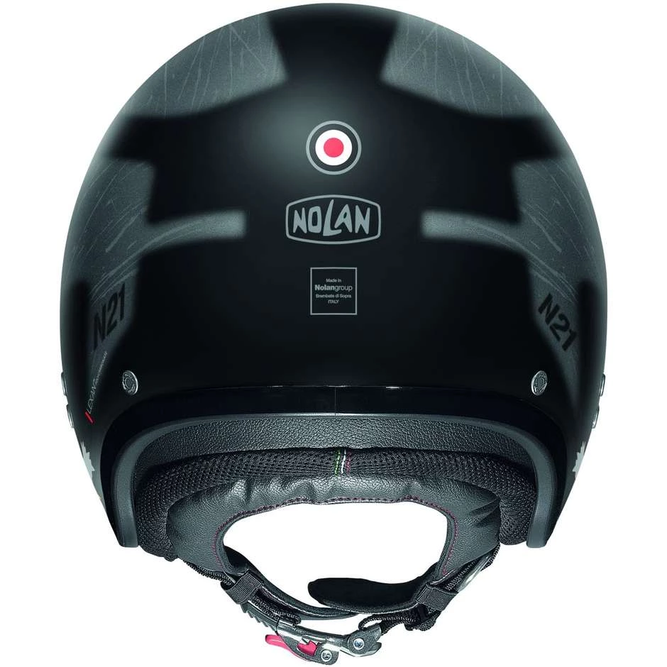Casque Moto Jet Nolan N21 SKYDWELLER 108 Noir Mat – Image 2