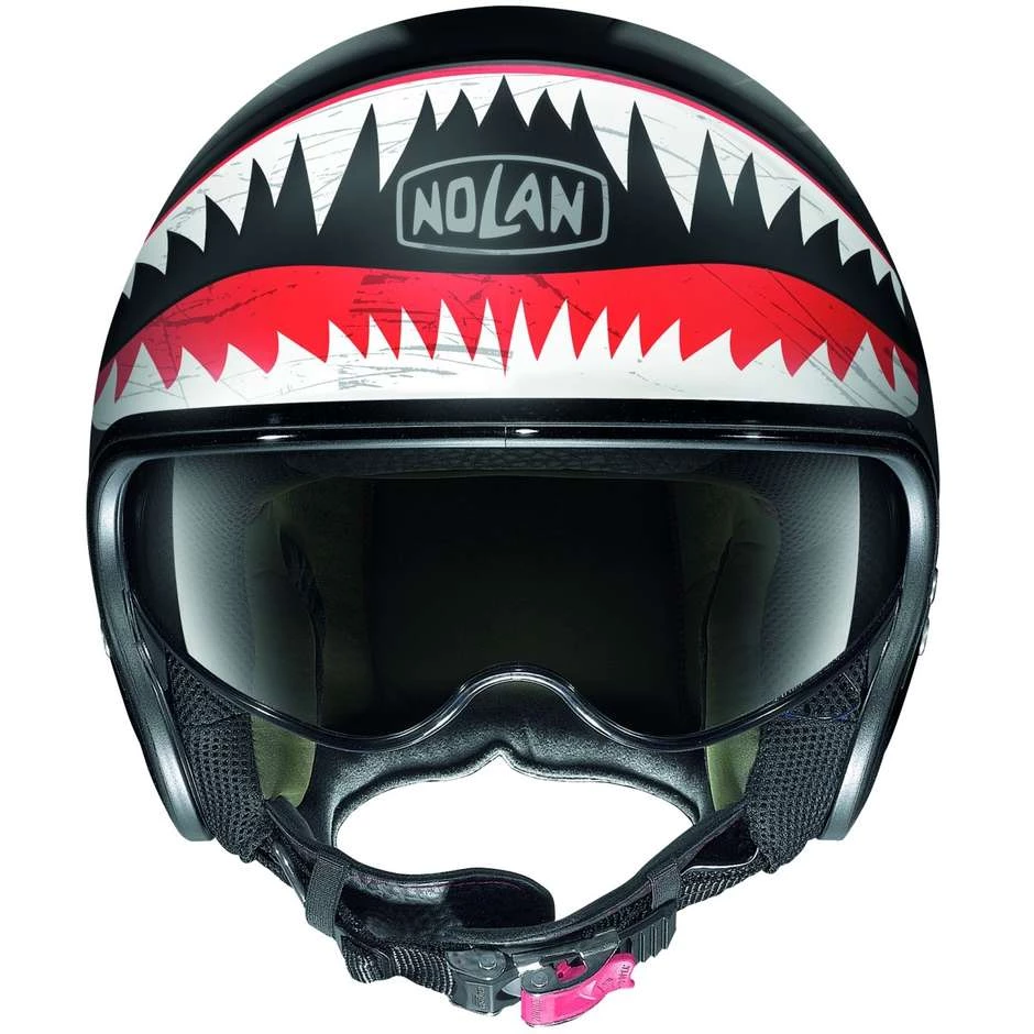 Casque Moto Jet Nolan N21 SKYDWELLER 108 Noir Mat – Image 3