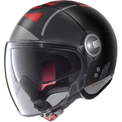 Casque Moto Jet Nolan N21 Visor AVANT-GARDE 073 Matt Black Red