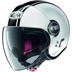 Casque Moto Jet Nolan N21 VISOR DOLCE VITA 094 Métal Blanc