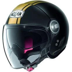 Casque Moto Jet Nolan N21 VISOR DOLCE VITA 100 Matt Black Gold