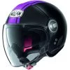 Casque Moto Jet Nolan N21 VISOR DOLCE VITA 103 Noir Mat Violet