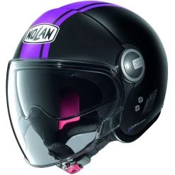 Casque Moto Jet Nolan N21 VISOR DOLCE VITA 103 Noir Mat Violet