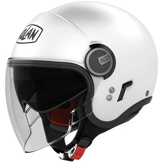 Casque Moto Mini-Jet Double Visor Nolan N21 Visor Classic 005 White Metal