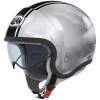 Casque Moto Mini-Jet Nolan N21 Caribe 024 Rayé Chrome Argent