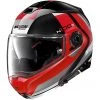 Casque Moto Modulaire Homologation P / J Nolan N100.5 HILLTOP N-Com 050 Glossy Black Red