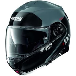 Casque Moto Modulaire Homologation P/J Nolan N100.5 PLUS DISTINCTIVE 049 N-Com Gris Ardoise