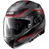 Casque Moto Modulaire Homologation P / J Nolan N100.5 Plus OVERLAND N-Com 032 Lava Grey Matt Red