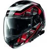 Casque Moto Modulaire Homologation P/J Nolan N100.5 Plus STARBOARD N-Com 045 Rouge Brillant