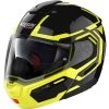 Casque Moto Modulaire Homologation P / J Nolan N90.3 DRILLER N-Com 026 Glossy Noir Jaune