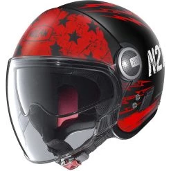 Casque Moto Nolan N21 Visor JETFIRE 070 Matt Black Red