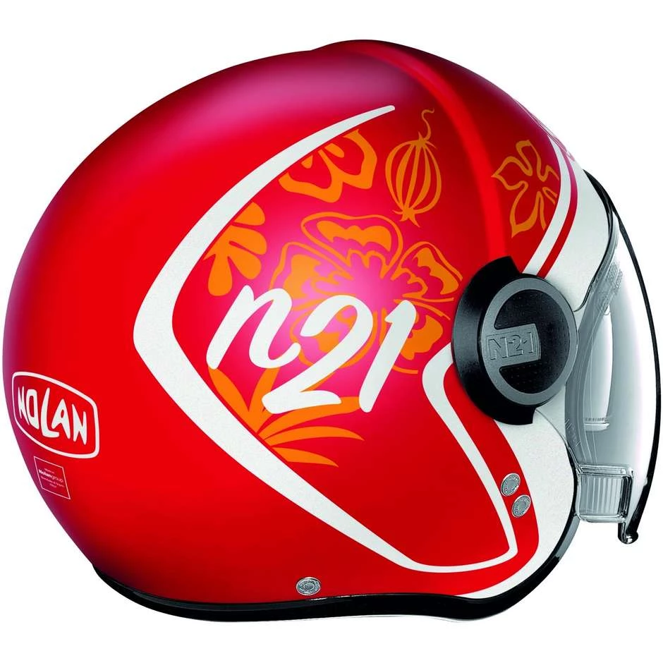 Casque Moto Nolan N21 VISOR PLAYA 087 Corsa Rouge Mat – Image 3