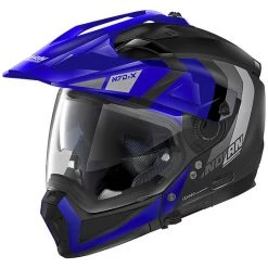 CrossOver Nolan N70.2x On-Off Casque De Moto DECURIO N-Com 032 Matt Black Blue