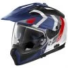 CrossOver Nolan N70.2x On-Off Casque De Moto DECURIO N-Com 033 Blanc Bleu Meta