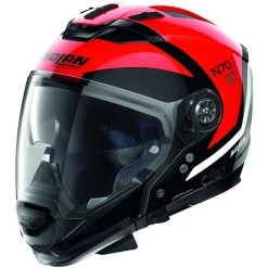Nolan N70.2 Crossover Casque Moto GT GLARING N-Com 047 Rouge Brillant