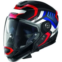 Nolan N70.2 Crossover Casque Moto GT SPINNAKER N-Com 045 Noir Bleu Rouge Mat