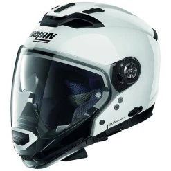 Nolan N70.2 GT Classic N-Com 005 Crossover ON-OFF Casque De Moto Blanc Brillant