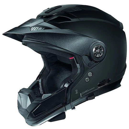 Nolan N70.2 GT Classic N-Com 010 Crossover ON-OFF Casque De Moto Noir Mat – Image 2
